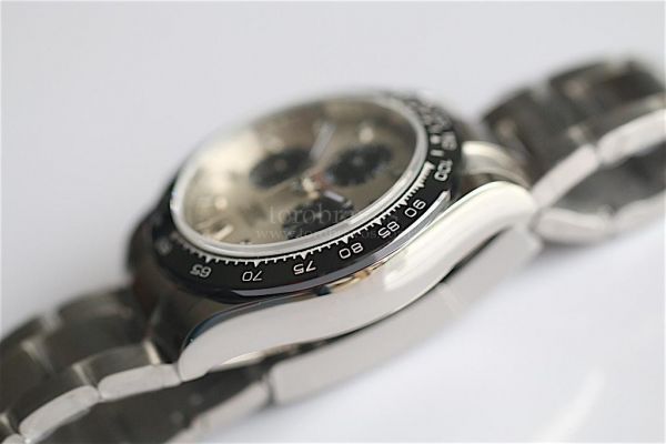 Daytona 116506 Black Ceramic Bezel Silver Dial Bracelet JF A7750