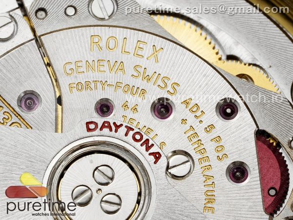Daytona 116518 APSF 1:1 Best Edition YG/Black Dial on Oysterflex Rubber Strap SH4130