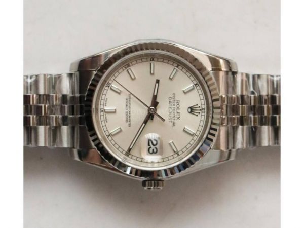 DateJust 36 SS 116234 1:1 Best Edition Silver Dial on SS Jubilee Bracelet SA3135 ARF