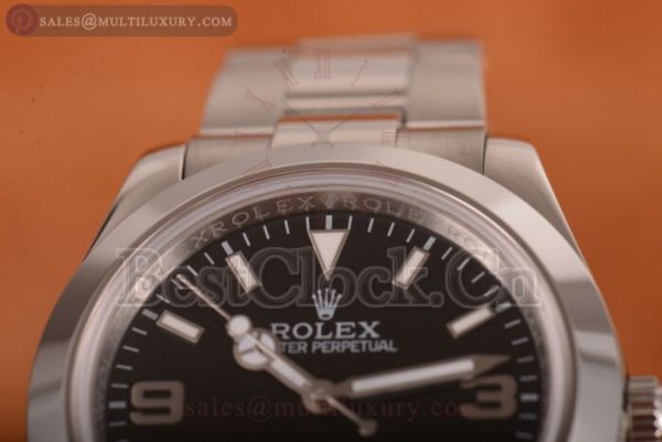 Rolex Oyster Perpetual Air King Auto Black Dial Steel Bracelet
