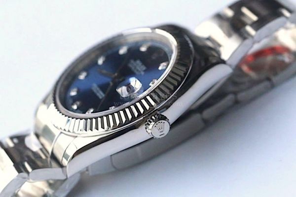 DateJust II 126333 41mm Diamond Markers Grey & Blue Bracelet A3136