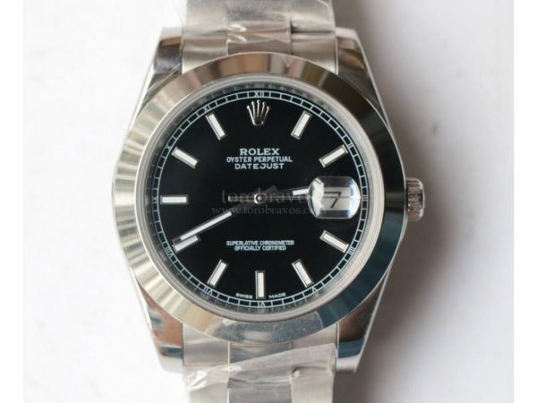 DateJust II Pres Smooth 41mm SS Stick Marks 4 Dials Oyster Bracelet Noob A3235