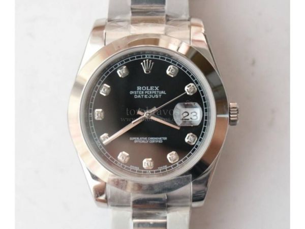 DateJust II Pres Smooth 41mm SS Diamond Marks 5 Dials Oyster Bracelet Noob A3235