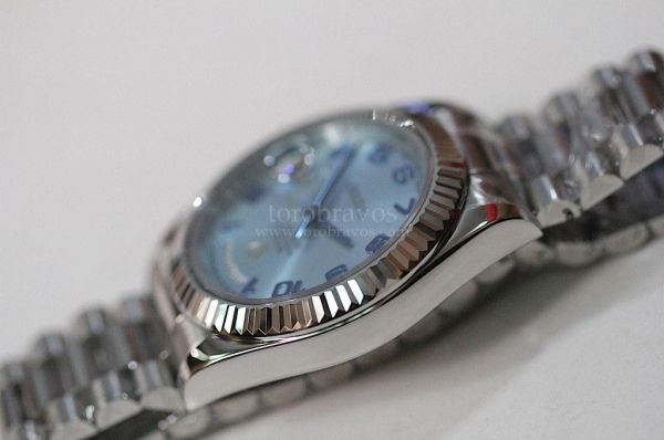 Rolex Oyster Fluted Ice-Blue Numeral SS/SS