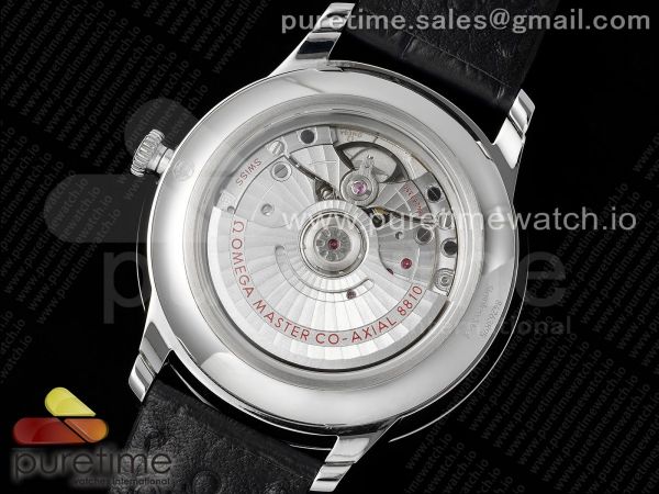 De Ville Date SS MKF 1:1 Best Edition White Dial on Black Leather Strap A8800