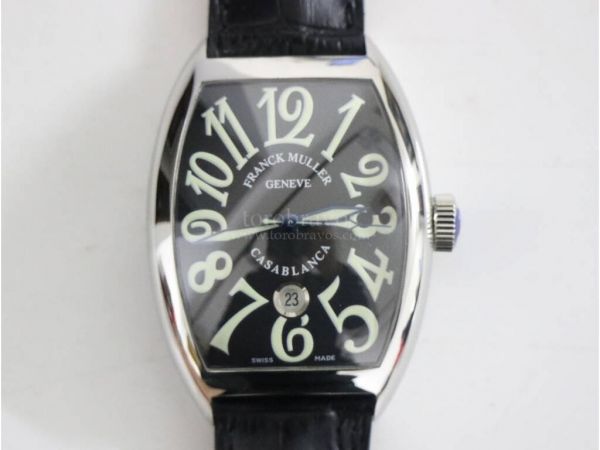 Casablanca SS  1:1 Best Edition Black Dial on Black Leather Strap A2824 TW