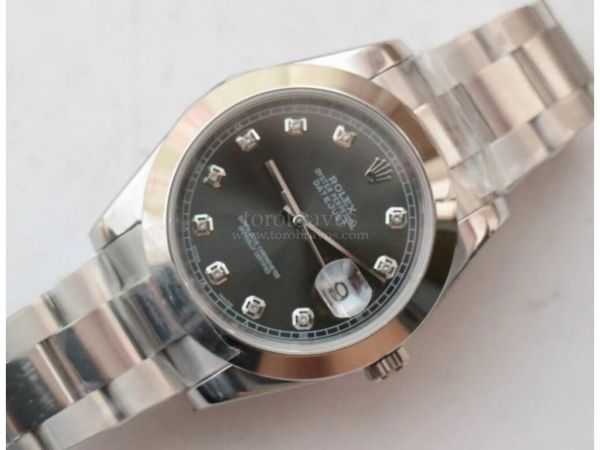 DateJust II Pres Smooth 41mm SS Diamond Marks 5 Dials Oyster Bracelet Noob A3235