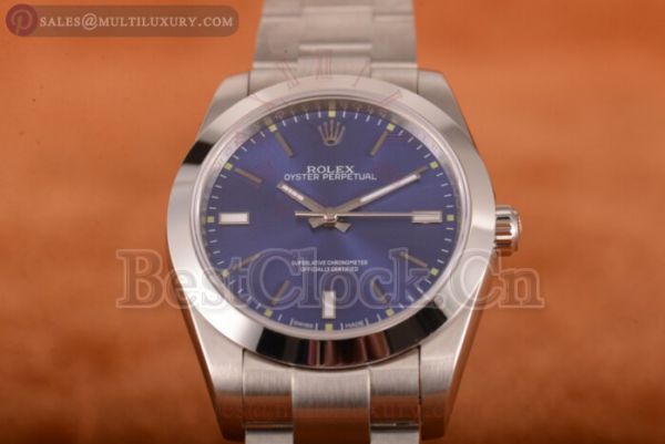 Rolex Oyster Perpetual Air King (Blue Oyster) 114300-0003 A2824 Blue Dial Stainless Steel Bracelet