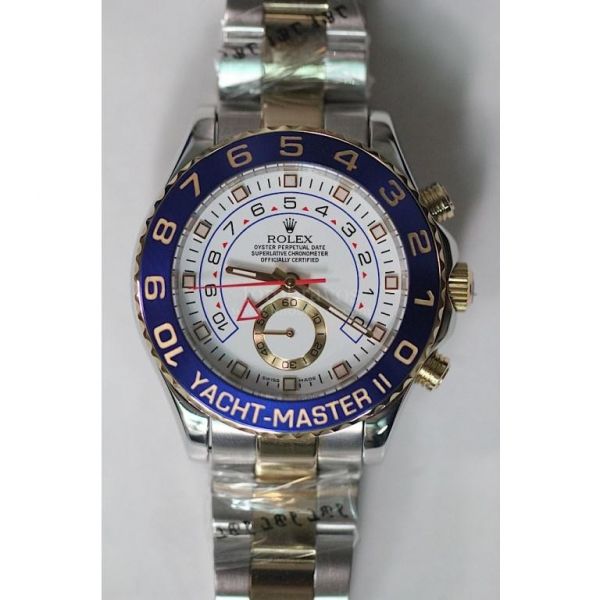 Rolex 2007 YachtMaster II SS/YG White