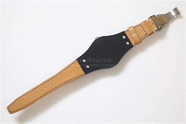 Tudor Heritage Ranger Engraved Black Dial Brown Leather A2824