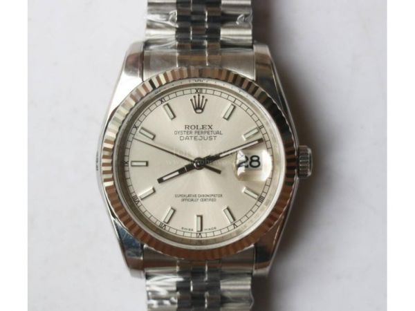 DateJust 36 SS 116234 1:1 Best Edition Silver Dial on SS Jubilee Bracelet SA3135 ARF