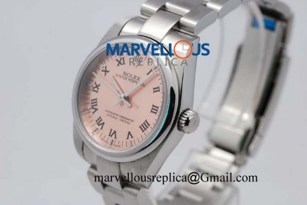 Rolex Oyster Perpetual Midsize A21J Salmon Dial
